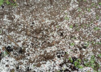 Καιρική αστάθεια στην περιοχή – Έπεσε χαλάζι στο Λέχοβο (φωτο)