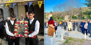 Μεσόβουνο: Πραγματοποιήθηκε η περιφορά της Εικόνας του Αγίου Γεωργίου
