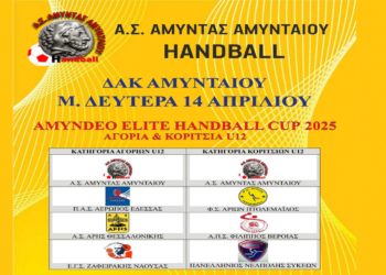 Πασχαλινό Τουρνουά Χάντμπολ τη Μ. Δευτέρα στο Αμύνταιο – Θα συμμετέχουν 100 αθλητές/τριες
