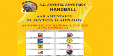 Πασχαλινό Τουρνουά Χάντμπολ τη Μ. Δευτέρα στο Αμύνταιο – Θα συμμετέχουν 100 αθλητές/τριες