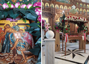 Ο Επιτάφιος του Ι.Ν. Αγίου Γεωργίου Ασβεστόπετρας Εορδαίας