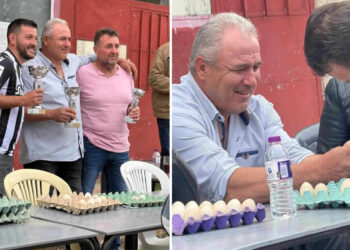 «Το πιο γερό αυγό κερδίζει!»: Οι Αυγομαχίες αναβίωσαν και για το 2025 στα Κομνηνά (Φωτογραφίες)