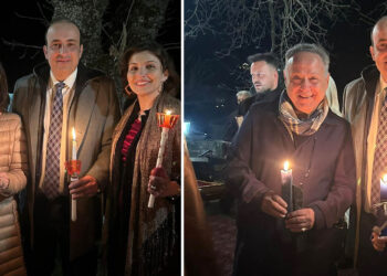 Διαμαντοπούλου, Γερουλάνος και Αγγελούδης γιόρτασαν την Ανάσταση στο Νυμφαίο