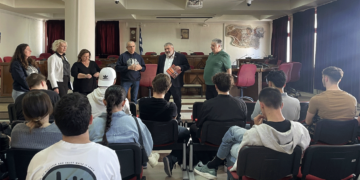 Γερμανοί μαθητές στο Δημαρχείο Εορδαίας με το πρόγραμμα “Πολιτισμός Μνήμης: Πύργοι-Μεσόβουνο-Ερμακιά»