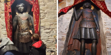 Το θαυματουργό ξύλινο άγαλμα του Αγίου Γεωργίου στην Καστοριά (Βίντεο)
