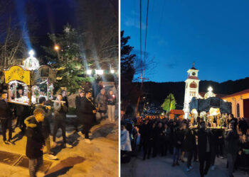 Βλάστη Εορδαίας: Με ευλάβεια η περιφορά του Επιταφίου (Φωτογραφίες)