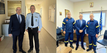 Επισκέψεις του Βουλευτή Κοζάνης Μιχάλη Παπαδόπουλου στην Περιφέρεια και στα Σώματα Ασφαλείας για ανταλλαγή ευχών