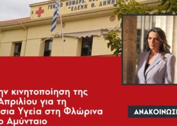 Π. Πέρκα: Η υγεία δεν είναι εμπόρευμα – Στήριξη της κινητοποίησης της 11ης Απριλίου για τη δημόσια υγεία σε Φλώρινα και Αμύνταιο