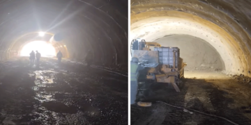Απίστευτο βίντεο – Στα άδυτα της νέας σήραγγας της Κλεισούρας – Δείτε πλάνα