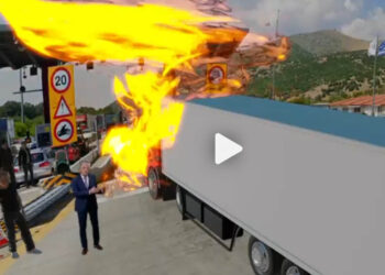 Ο Ν. Ευαγγελάτος έκανε αναπαράσταση του τροχαίου στην Εγνατία Οδό (βίντεο)