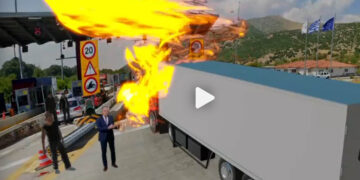 Ο Ν. Ευαγγελάτος έκανε αναπαράσταση του τροχαίου στην Εγνατία Οδό (βίντεο)