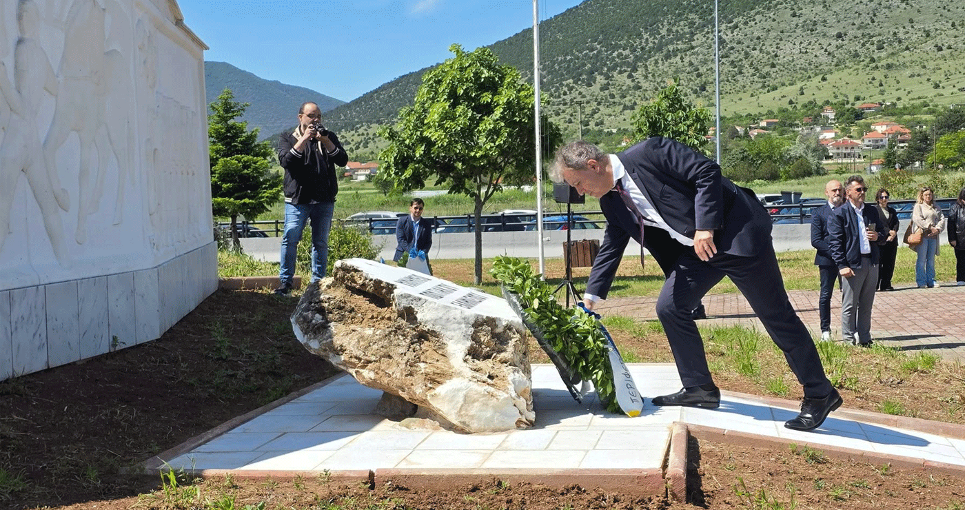 81 χρόνια μετά τη Γενοκτονία – Στο Μνημείο Ποντιακής Μνήμης Ξηρολίμνης – Σκήτης ο Γιώργος Αμανατίδης