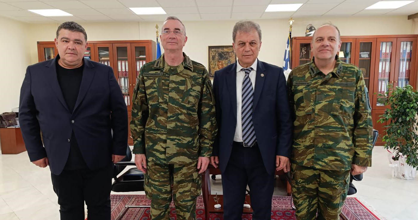 Tον Περιφερειάρχη Γιώργο Αμανατίδη επισκέφθηκε ο Διοικητής της 1ης Στρατιάς