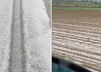 Χτύπησε με ένταση ο καιρός στον Δήμο Αμυνταίου: Χαλάζι και καταρρακτώδης βροχή σε Φανό και Ροδώνα