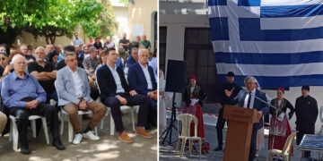 Στην Κρήτη ο Δήμος Βοΐου για την επέτειο της Μεταπολιτευτικής Επανάστασης – Στεφάνι στη μνήμη του Λ. Παπαμαλέκου