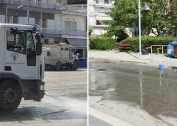 Οι ήρωες της καθαριότητας! “Λαμπίκο” ο χώρος της λαϊκής αγοράς μετά το πέρας της λειτουργίας της (ρεπορτάζ της Κούλας Πουλασιχίδου)