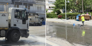 Οι ήρωες της καθαριότητας! “Λαμπίκο” ο χώρος της λαϊκής αγοράς μετά το πέρας της λειτουργίας της (ρεπορτάζ της Κούλας Πουλασιχίδου)