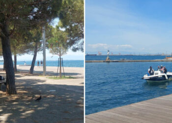 Νέα Παραλία Θεσσαλονίκης… τώρα: Όμορφες εικόνες με τον ήλιο να λάμπει (Φωτογραφίες & Βίντεο)