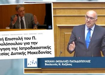 Επαναλειτουργία της Ιατροδικαστικής Υπηρεσίας Κοζάνης – Οι επαφές Μ. Παπαδόπουλου σε συνέχεια της επιστολής Κουκουλόπουλου