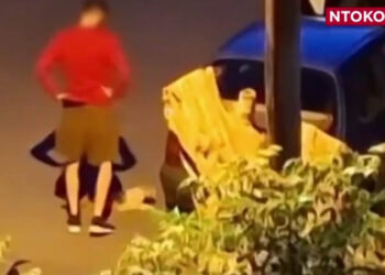 Ντοκουμέντο: Νεαρός κλωτσάει και πατάει με το αυτοκίνητο γατάκι