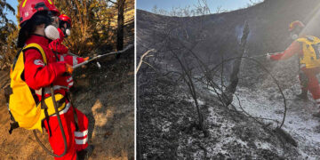Σε πλήρη κινητοποίηση ο Ελληνικός Ερυθρός Σταυρός για τη φωτιά που ξέσπασε πίσω από το Νοσοκομείο Παπαγεωργίου