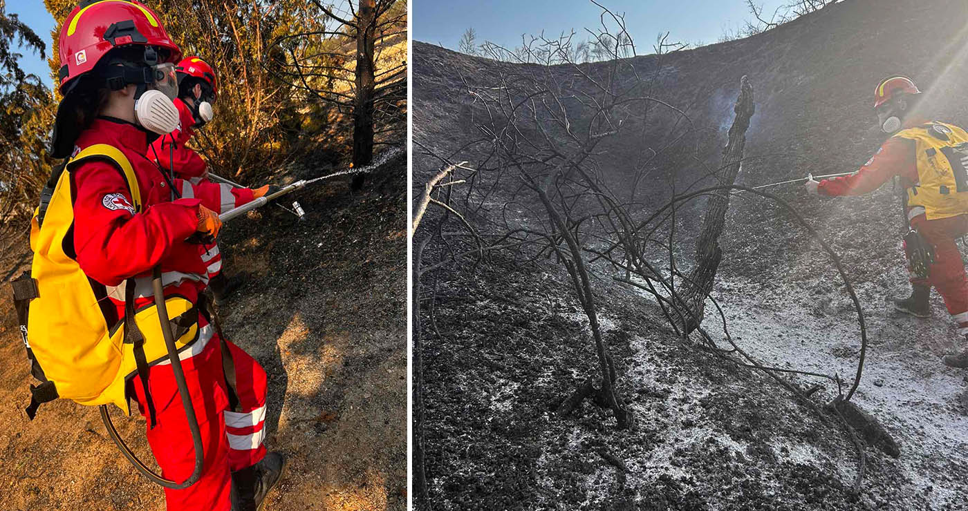 Σε πλήρη κινητοποίηση ο Ελληνικός Ερυθρός Σταυρός για τη φωτιά που ξέσπασε πίσω από το Νοσοκομείο Παπαγεωργίου