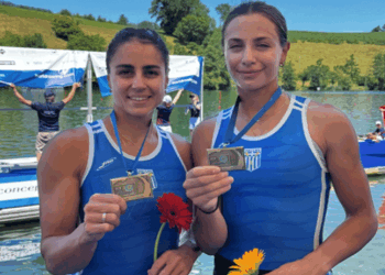 Με το χάλκινο μετάλλιο γύρισαν οι Καστοριανές Αναστασιάδου και Φίτσιου από το 3ο Παγκόσμιο Κύπελλο Κωπηλασίας στην Ελβετία