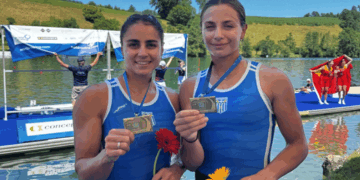 Με το χάλκινο μετάλλιο γύρισαν οι Καστοριανές Αναστασιάδου και Φίτσιου από το 3ο Παγκόσμιο Κύπελλο Κωπηλασίας στην Ελβετία