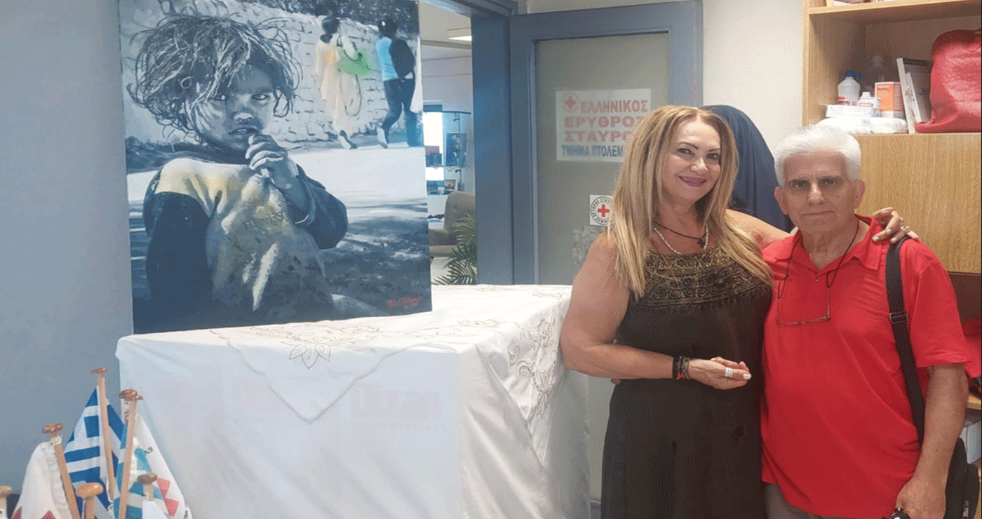 Ευχάριστη Εικαστική έκπληξη για το ΠΤ του Ελληνικού Ερυθρού Σταυρού Πτολεμαΐδας, η δωρεά πίνακα από τον σπουδαίο Εικαστικό Φώτη Μανιό! (της Κούλας Πουλασιχίδου)