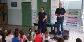 Αμύνταιο: Μήνυμα για την ανακύκλωση από τον Πρόεδρο του Δημοτικού Συμβουλίου Ιορδάνη Μπάντη στο 3ο Δημοτικό Σχολείο