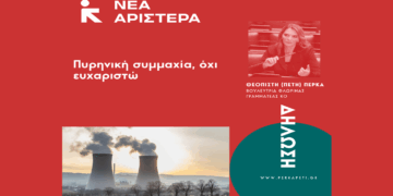 Πέτη Πέρκα: «Πυρηνική συμμαχία, όχι ευχαριστώ»