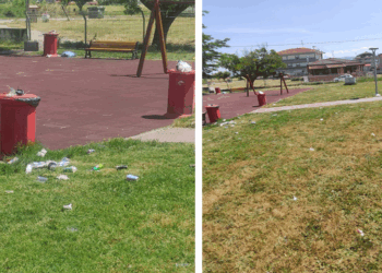 Διαμαρτυρία πολίτη για τις εικόνες στην παιδική χαρά δίπλα στο ΔΑΚ Πτολεμαΐδας – “Είναι θέμα παιδείας”