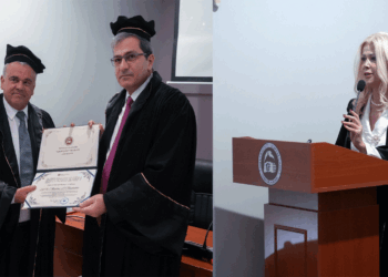 Τιμητική διάκριση για τον Πρύτανη και την Αντιπρύτανη του ΠΔΜ από το Πανεπιστήμιο “Eqrem Cabej” Αργυροκάστρου