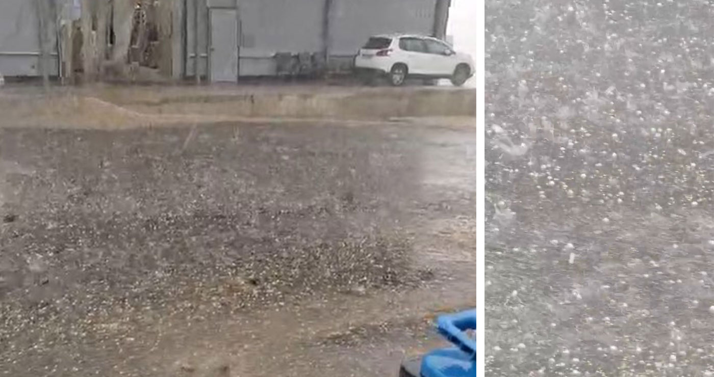 ΤΩΡΑ: Χαλαζόπτωση στο Τσοτύλι (video)