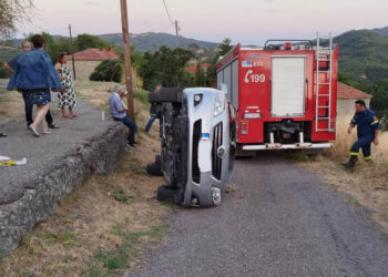 Γρεβενά: Άγιο είχε οδηγός – Το όχημα ανετράπη, βγήκε σώος