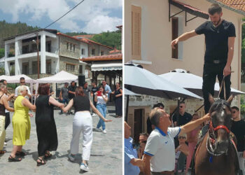 Ζωντάνεψε η Βλάστη με άλογα, μουσικές και χορούς – Πατροπαράδοτο γλέντι στη γιορτή του Αγίου Παντελεήμονα