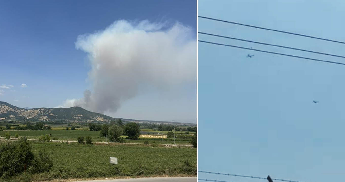 Μεγάλη φωτιά στο Βαρικό Φλώρινας:  Επιχειρούν 42 πυροσβέστες, 2 αεροσκάφη και 2 ελικόπτερα (Βίντεο)