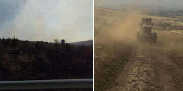 Φωτιά στο δρόμο Πτολεμαΐδας-Κοζάνης: Προετοιμάζονται στην Ασβεστόπετρα με αντιπυρικές ζώνες