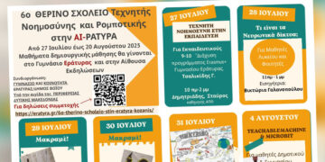 6ο θερινό Σχολείο 2025 Τεχνητής Νοημοσύνης και Ρομποτικής στην ΑΙ-ράτυρα (Εράτυρα Κοζάνης)