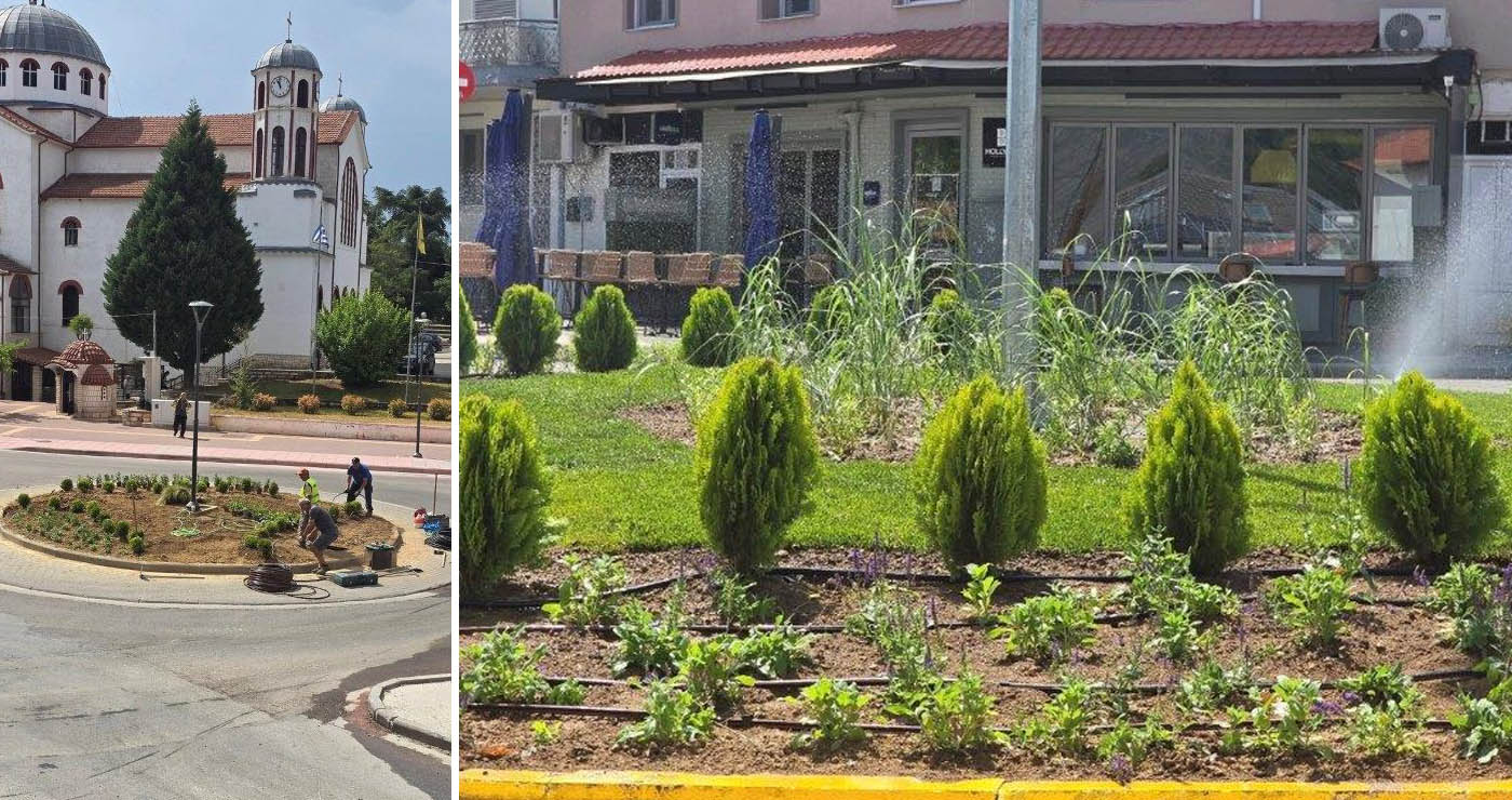 Ξεκίνησε η πρώτη φάση φύτευσης στην Ανάπλαση Αμυνταίου (Φωτογραφίες)