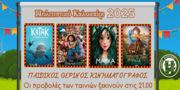 Παιδικός θερινός κινηματογράφος σε 13 κοινότητες του Δήμου Φλώρινας – Αναλυτικό πρόγραμμα προβολών
