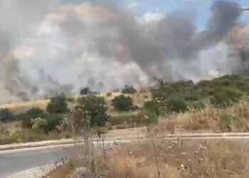 Φωτιά στη ΖΕΠ Κοζάνης(VIDEO): Στην κατεύθυνση του Αγίου Χαράλαμπου το μέτωπο – Εμφανίστηκαν εναέρια μέσα