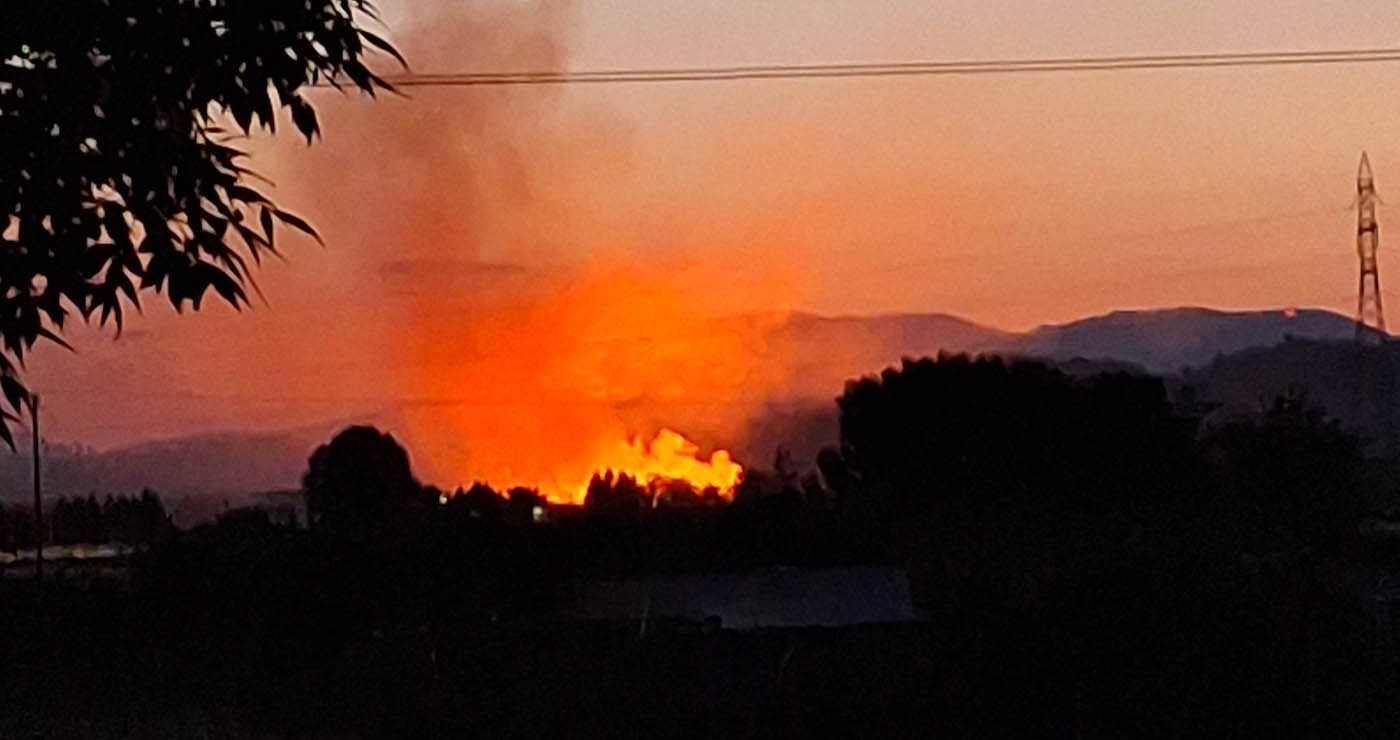 Πτολεμαΐδα: Φωτιά κοντά στο κανάλι – Φωτογραφίες