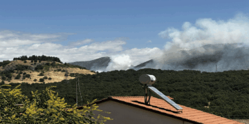 Φωτιά σε τοποθεσία έξω από το Δρέπανο Κοζάνης