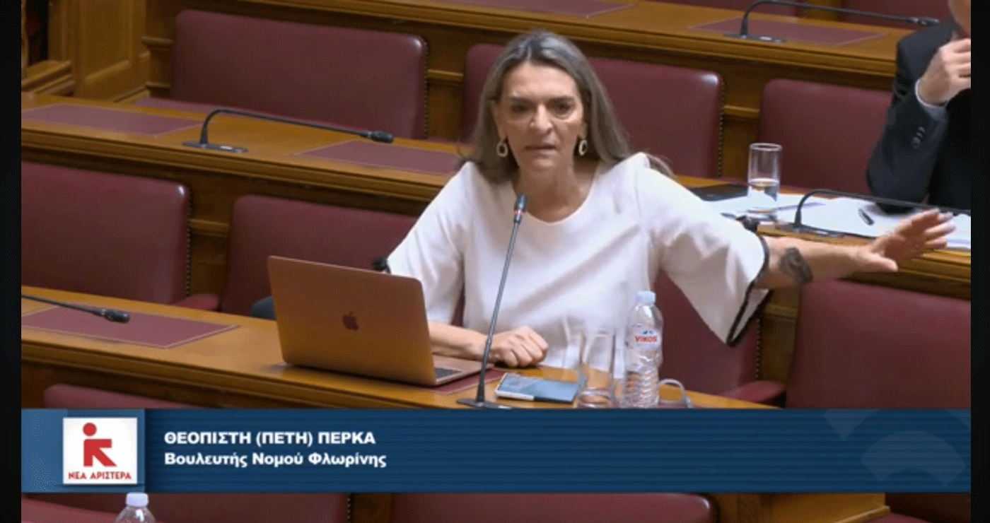 Πέτη Πέρκα: «Ακόμα ένα αποσπασματικό νομοσχέδιο, ενώ τα κρίσιμα και τα σοβαρά στον σιδηρόδρομο δεν προχωράνε» (Βίντεο)