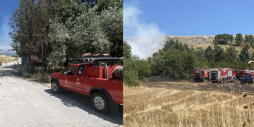 Το e-ptolemeos.gr στη φωτιά στα Μελίσσια: Η μάχη των πυροσβεστών  – Ο ισχυρός αέρας δυσκολεύει το έργο – Εμφανίστηκε και ελικόπτερο (video)