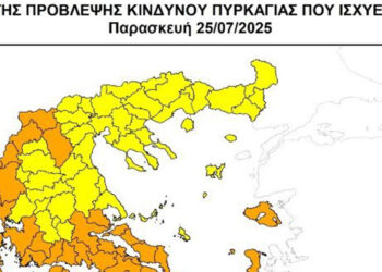 Πυρκαγιές: Σε κατηγορία 4 αύριο Παρασκευή η Π.Ε. Καστοριάς – Απαγόρευση κυκλοφορίας όλο το 24ωρο σε περιοχές Natura & δάση