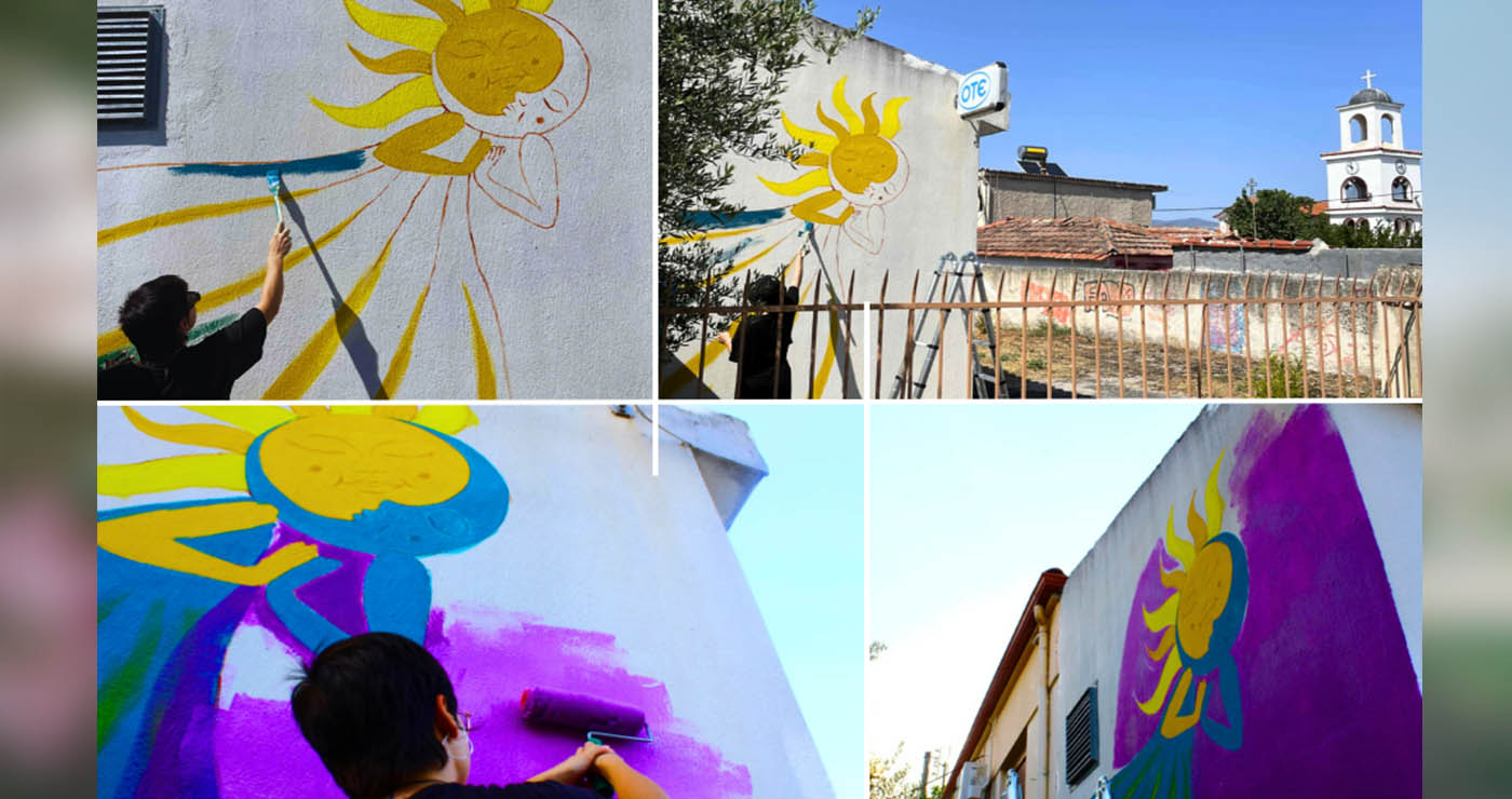 Η SAN Team της ΑΡΣΙΣ Κοζάνης ξεκινά την τρίτη της τοιχογραφία, στην Κατω Κώμη