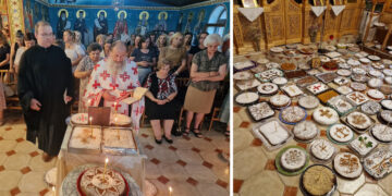 Πανηγυρικός Εσπερινός και Λιτανεία για την εορτή του Αγίου Φανουρίου στο Αμύνταιο (Φωτογραφίες)