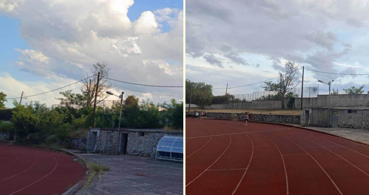 Καθαρό και ανανεωμένο το ΔΑΚ Κοζάνης – Συνεργασία Δήμου και φιλάθλων (Φωτογραφίες)